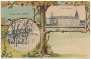 Kostrzyn nad Odra, Küstrin; Schlosskaserne, Kommandantur. Verlag H. Faethe / military castle barracks, Commandant...