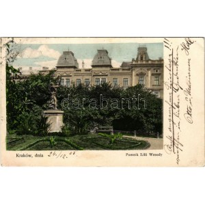 Kraków, Krakkau, Krakkó; Pomnik Lilli Wenedy / statue (EK)