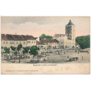 Lezajsk, Magistrat i rynek / Rathaus, Marktplatz (Klebepunkte)