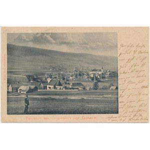 1901 Mostowice, Langenbrück; Panorama von Langenbrüch und Kronstadt / celkový pohled. Fot. A. Gröger (gyűrődések ...