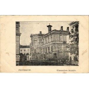 1915 Piotrków Trybunalski, Gimnazjum zenskie / Mädchenschule + K. und k. Feldkanonenregiments No. (EK...