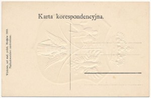 1830-1863 Pozdrowienie Polskie ! / Lengyel dombornyomott hazafias címeres propaganda lap ...