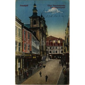 Przemysl, Ulica Franciszkanska, Delikátesy wina, Cafe Cristal / Straße, Geschäfte (EK)