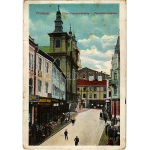 Przemysl, Ulica Franciszkanska / Franziskanergasse / street view, shops (EB)