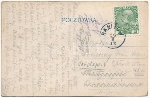 1912 Raniżów, Raniszów; Kościól, Szkoła, Plebania / kościół, parafia, szkoła (EK)