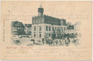 1898 (Vorläufer) Tarnów, Ratusz. Kamil Baum / radnica, trh (mokré poškodenie)