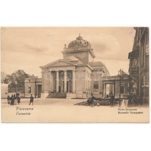 1915 Warszawa, Varsovie, Warschau, Warsaw ; Nowa Synagoga / Nouvelle Synagogue (EK)