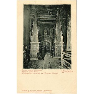 Wieliczka, Komora cesarza Franciszka. Naklad A. Szuberta / mine interior