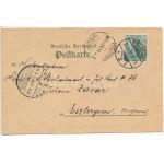 1901 Wroclaw, Breslau; Gruss aus dem Palast-Restaurant & Festsäle. Neue Schweidnitzerstr. No. 16. ...