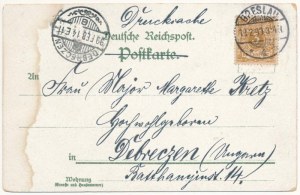 1899 (Vorläufer) Wrocław, Breslau; Universitat, Elisabeth Kirche, Sandkirche, Oberschles. Bahnhof / Universitat...