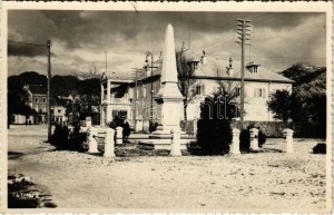 1938 Cetinje, Cettinje, Cettigne; Königspalast, Denkmal. Foto-Atelje L. Cirigovic (Kotor) Foto