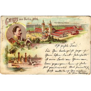 1896 (Vorläufer) Berlin, Haupt-Ausstellungs-Gebäude, Kairo / Great Industrial Exposition, Cairo, Wilhelm II. J...