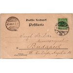 1892 (Vorläufer!!!) Berlin, Charlottenburg, Flora Gartenseite. Bardzo wczesna pocztówka litograficzna! (cięcie)