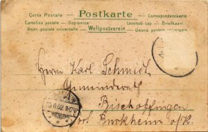 1902 Breisach am Rhein, restauro del Kanone K. Ehrlacher, lager di articoli per bambini di Leopold Dreyfuss ...