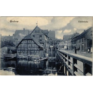 1906 Grabow, Eldebrcüke / ponte (fl)