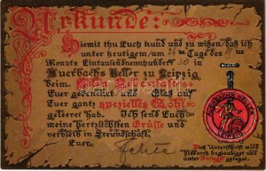 1930 Lipsko, Auerbachs Keller / vinný sklep reklamní karta. Emb. litografie (dírková komora)