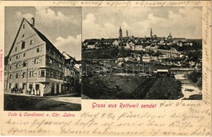 1907 Rottweil, Café & Conditorei v. Chr. Lehre / kavárna a cukrárna