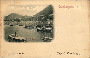 1898 (Vorläufer) Castellammare di Stabia, Il Porto / porto (segni di colla)