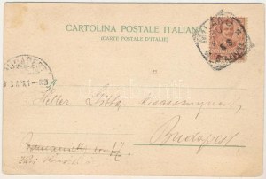 1903 Milano, Il Duomo. Mondo Umoristico, Cura Miracolosa. H. Guggenheim & Co. / Secesyjny montaż z gazetami ...