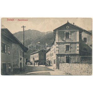 Pontebba, Pontafel; Hauptstrasse / hlavná ulica, kaviareň (EB)