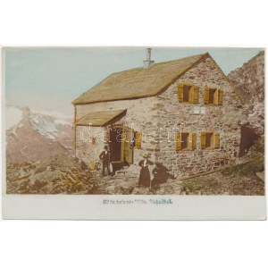 Stubaital, Stubaithal (Südtirol); Hildesheimer Hütte / mountain tourist rest house. Fritz Gratl hand...