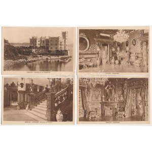 Trieste, Miramar - 10 cartes postales intérieures d'avant 1945 dans leur étui