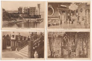 Trieste, Miramar - 10 pre-1945 interior postcards in their own case