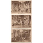 Triest, Miramar - 10 Innenraum-Postkarten aus der Zeit vor 1945 in einem eigenen Etui