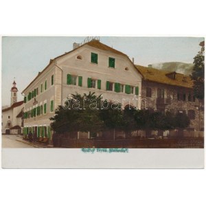 Villabassa, Niederdorf (Südtirol) ; Gasthof Emma / hôtel. Photo coloriée à la main par Fritz Gratl