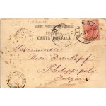 1904 Giurgiu, Gyurgyevó, Gyurgyó; Piata Carol / square, Hotel Paris, shops. Editura Ed. Fellmer Fotogr. (EM...