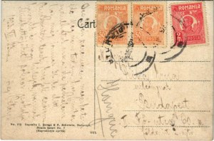 1923 Giurgiu, Gyurgyevó, Gyurgyó; Piata Carol. Depositu I. Saraga & S. Schwartz / piazza, negozi (EK...