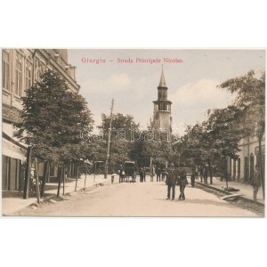 Giurgiu, Gyurgyevó, Gyurgyó ; Strada Principele Nicolae / vue de la rue