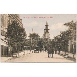 Giurgiu, Gyurgyevó, Gyurgyó; Strada Principele Nicolae / widok ulicy