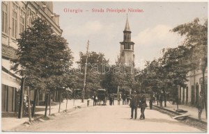 Giurgiu, Gyurgyevó, Gyurgyó; Strada Principele Nicolae / street view