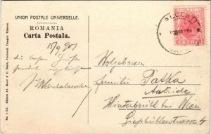 1907 Moreni, Societatea Campia-Moreni Schela Moreni Sonda No. 1. / továrna na ropu, ropný vrt (EK)