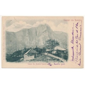 1901 Poiana Tapului, horský odpočinkový dům. Ad. Maier &amp; D. Stern (EK)