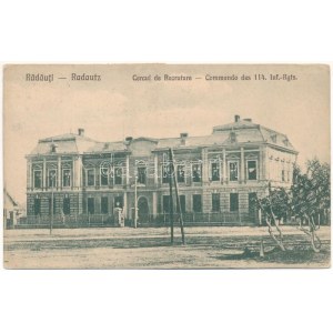 1923 Radauti, Radóc, Radautz (Bukovina, Bucovina, Bukowina); Cercul de Recrutare, Commando des 114. Inf.-Rgts. ...