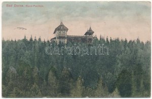 1908 Vatra Dornei, Dornavátra, Bad Dorna-Watra (Bukovina, Bucovina, Bukowina); Runc-Pavillon / kúpeľný pavilón (mokré poškodenie...