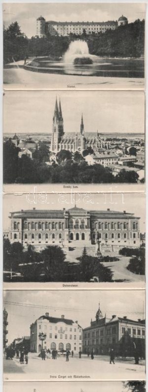 Uppsala, Upsala; leporelová karta se 7 kartami (b)