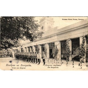 1905 Belgrade, Die Burgwache / castle guards (EK)
