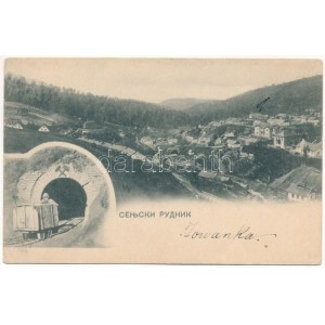 1905 Senjski Rudnik, mine de charbon, chemin de fer industriel (EK)