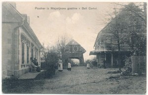 1911 Bela Cerkev, Majzeljnove gostilne / Majzeljnov-féle vendéglő. Ivan Kunc Fotograf / hostinec, reštaurácia (EK...