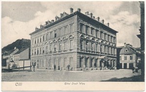 1906 Celje, Cilli ; Hotel Stadt Wien, Nahmaschinen Act. Ges. (EB)