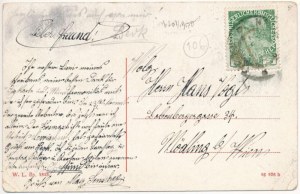 Kranj, Krainburg; via, negozio di Logar & Kalan. W. L. Bp. 1823. (EB)