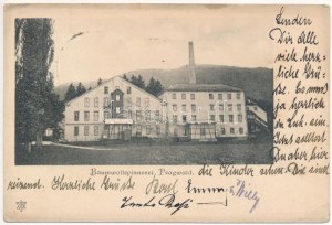 Prebold, Pragwald; Baumwollspinnerei / Przędzalnia bawełny, fabryka (EK)