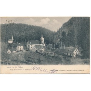 1909 Puscava (Lovrenc na Pohorju), Maria in der Wüste. Verlag Alex. Eichholzer's Gasthaus und Fleischhauerei ...