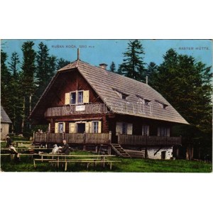 1912 Ruska koca (Pohorje) / Raster Hütte / maison de repos pour touristes de montagne