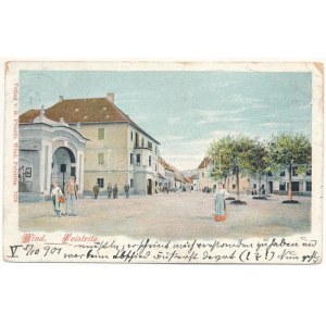 1901 Slovenská Bistrica, Windisch-Feistritz; námestie (EB)