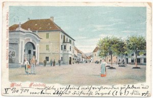 1901 Slovenska Bistrica, Windisch-Feistritz; piazza (EB)