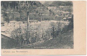 Trzic, Neumarktl; Baumwollweberei und Spinnerei / tkalcovna a přádelna, továrna